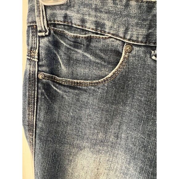FREE PEOPLE Jeans Womens Size 27 Skinny Leg Denim Mid Rise Dark Wash Blue - Picture 3 of 8